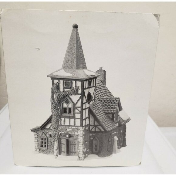 DICKINSON OLD MICHAEL CHURCH POR Intro 1992 Retired December 1996 Lighted - Picture 9 of 12